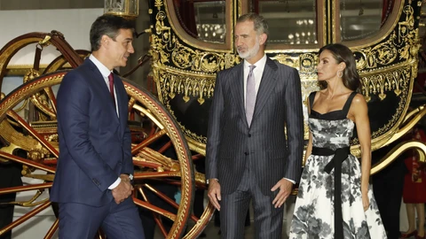 Inaguración por parte de los Reyes y Pedro Sanchez de la Galeria de las Colecciones Reales. © Jesús G. Feria.