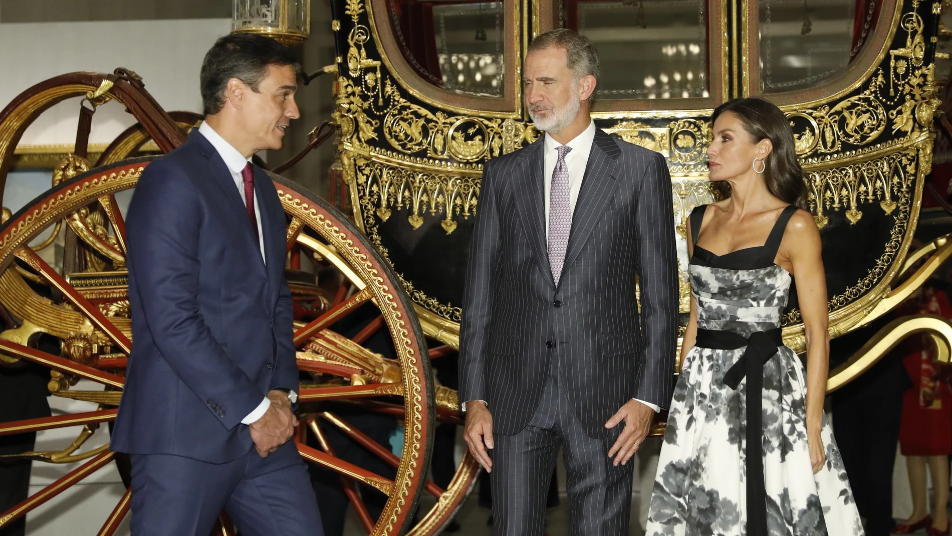 Inaguración por parte de los Reyes y conn la presencia del Presidente Pedro Sanchez de la Galeria de las Colecciones Reales. © Jesús G. Feria.