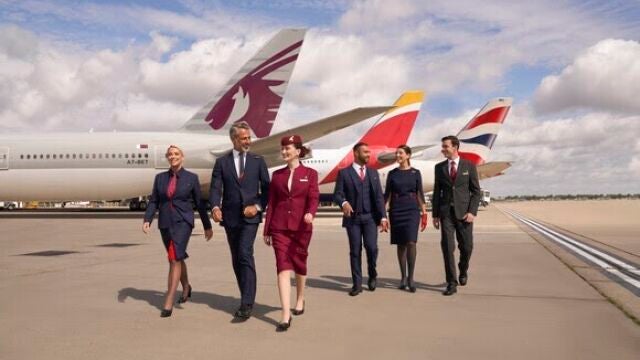 Economía.- Iberia ofrecerá vuelos directos a Catar tras asociarse con Qatar Airways y British Airways