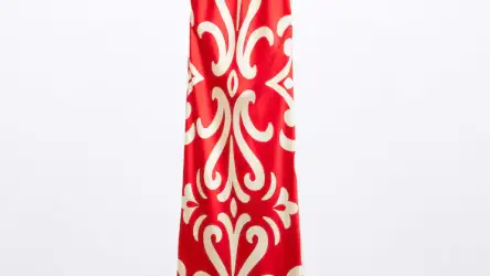 Vestido halter detalle flor