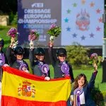 El equipo español children de Doma Clásica, bronce en el Europeo