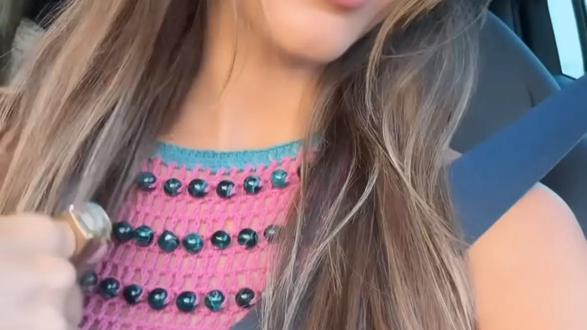 Rocío Osorno con vestido de Zara.