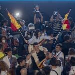 Ambiente durante el seguimiento de la jornada electoral 