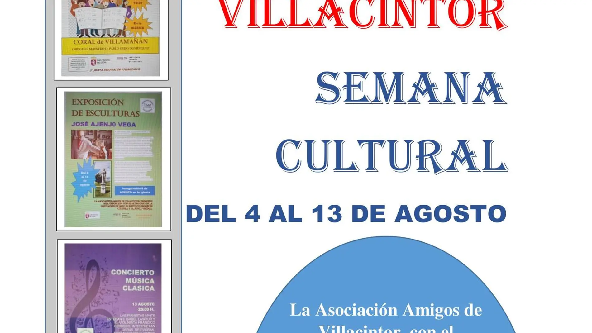 Cartel de la Semana Cultural de Villacintor