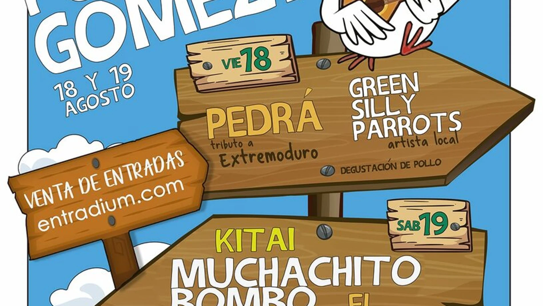 Cartel del festival Pollogómez