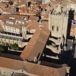 Imagen de la ciudad de Ávila desde el dron usado para grabar el vídeo