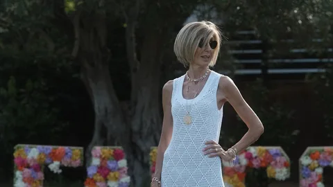Susi Rejano con vestido de Falconeri.