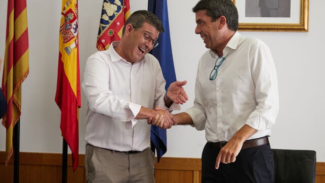 Mazón muestra sintonía con Jorge Rodríguez y promete priorizar el Hospital de Ontinyent