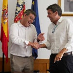 Mazón muestra sintonía con Jorge Rodríguez y promete priorizar el Hospital de Ontinyent