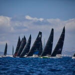 La flota de la Copa del Rey MAPFRE, en la bahía de Palma