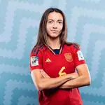 Aitana Bonmatí con la camiseta de la selección española