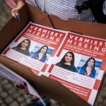Solidarity gathering for a missing Mexican woman in Berlin