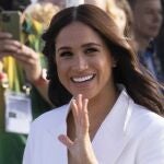 Meghan Markle, Duchess of Sussex, arrives at the Invictus Games venue in The Hague,