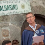 El presidente del PP, Alberto Núñez Feijóo asiste a la LXXI Festa do Albariñov
