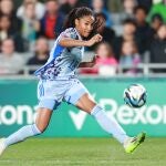 Salma Paralluelo, en el partido ante Suiza