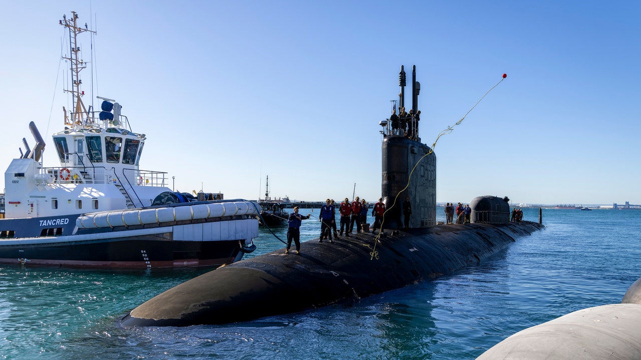 This is the USS North Carolina nuclear powered submarine that the US is sending to Australia