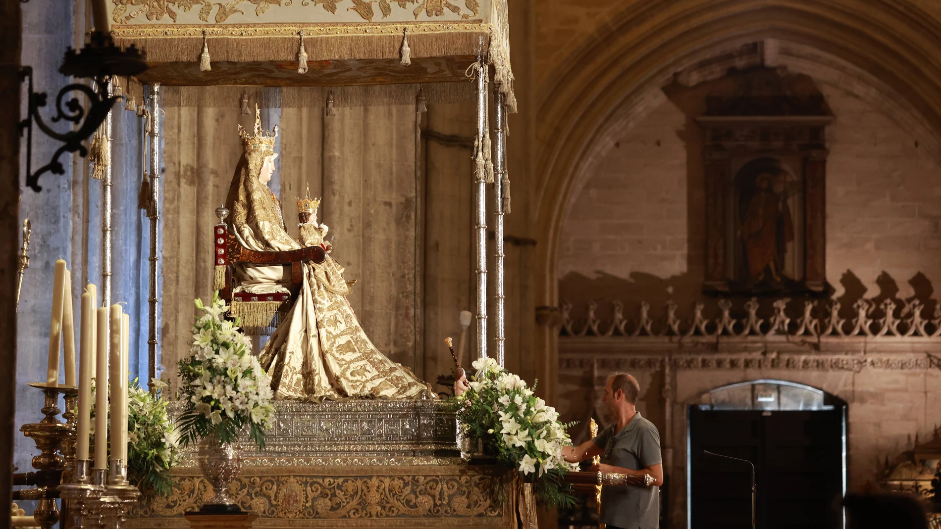 La talla de la Virgen de los Reyes en la Catedral de SevillaROCÍO RUZ/EUROPA PRESS14/08/2023