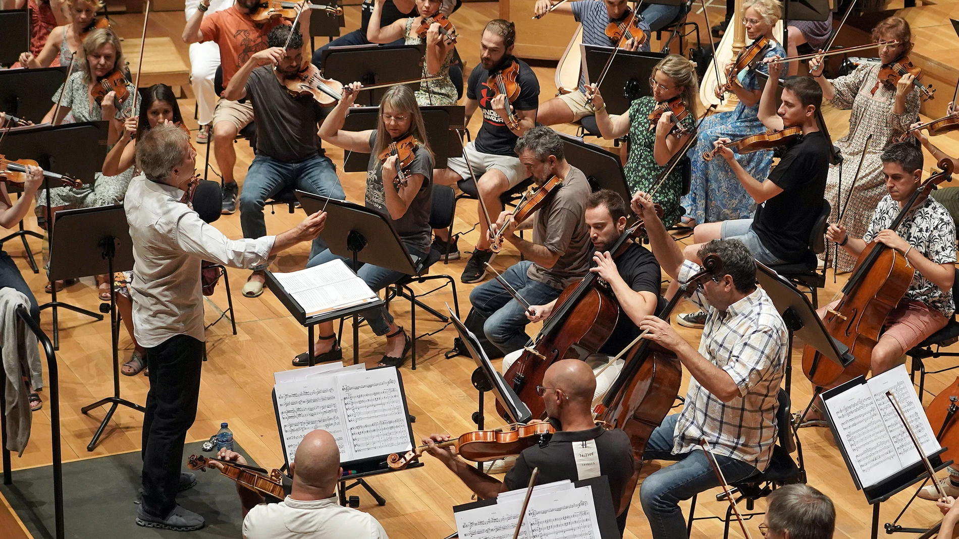 Ensayo de la Oscyl antes de encarar sus dos conciertos internacionales