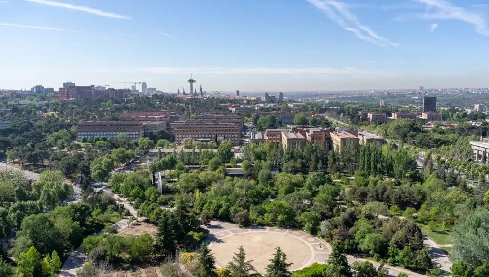 Vista aérea de la Universidad Complutense de Madrid