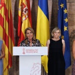 La vicepresidenta, Susana Camarero y las conselleras Salomé Pradas, Elisa Nuñez, y Ruth Merino
