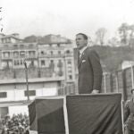 Telesforo Monzón, en 1933, durante el Aberri Eguna