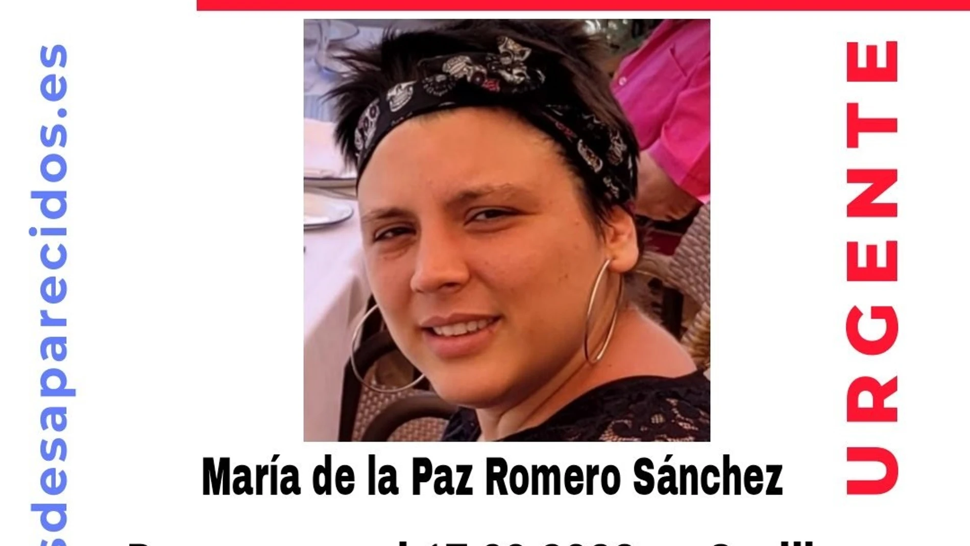 Cartel por la desaparición de María de la Paz Romero SánchezSOS DESAPARECIDOS18/08/2023