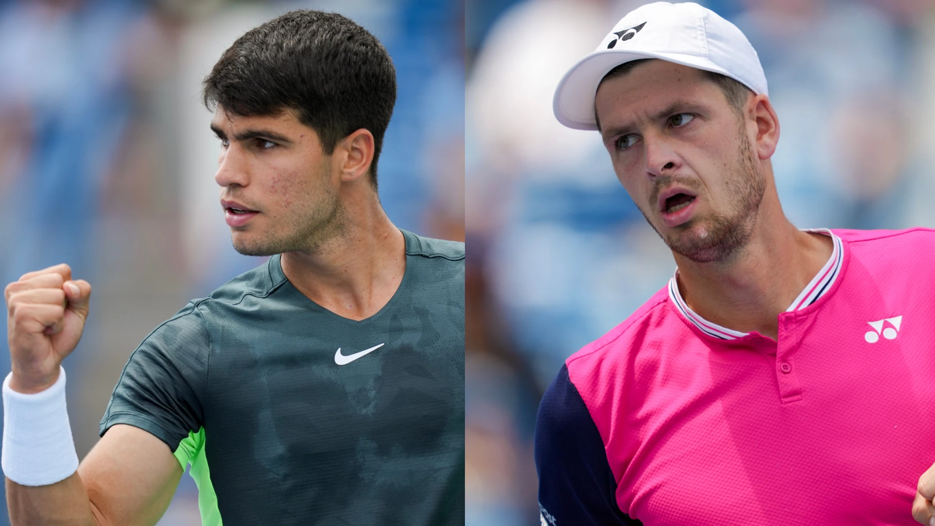 Carlos Alcaraz y Hubert Hurkacz en el Masters 1.000 de Cincinnati