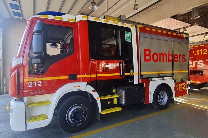 Imagen de un camión de bomberos del Consorcio provincial de Alicante