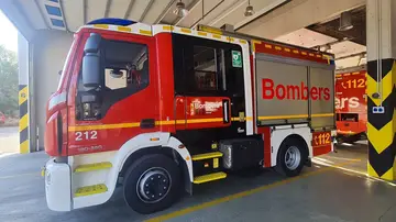 Imagen de un camión de bomberos del Consorcio provincial de Alicante
