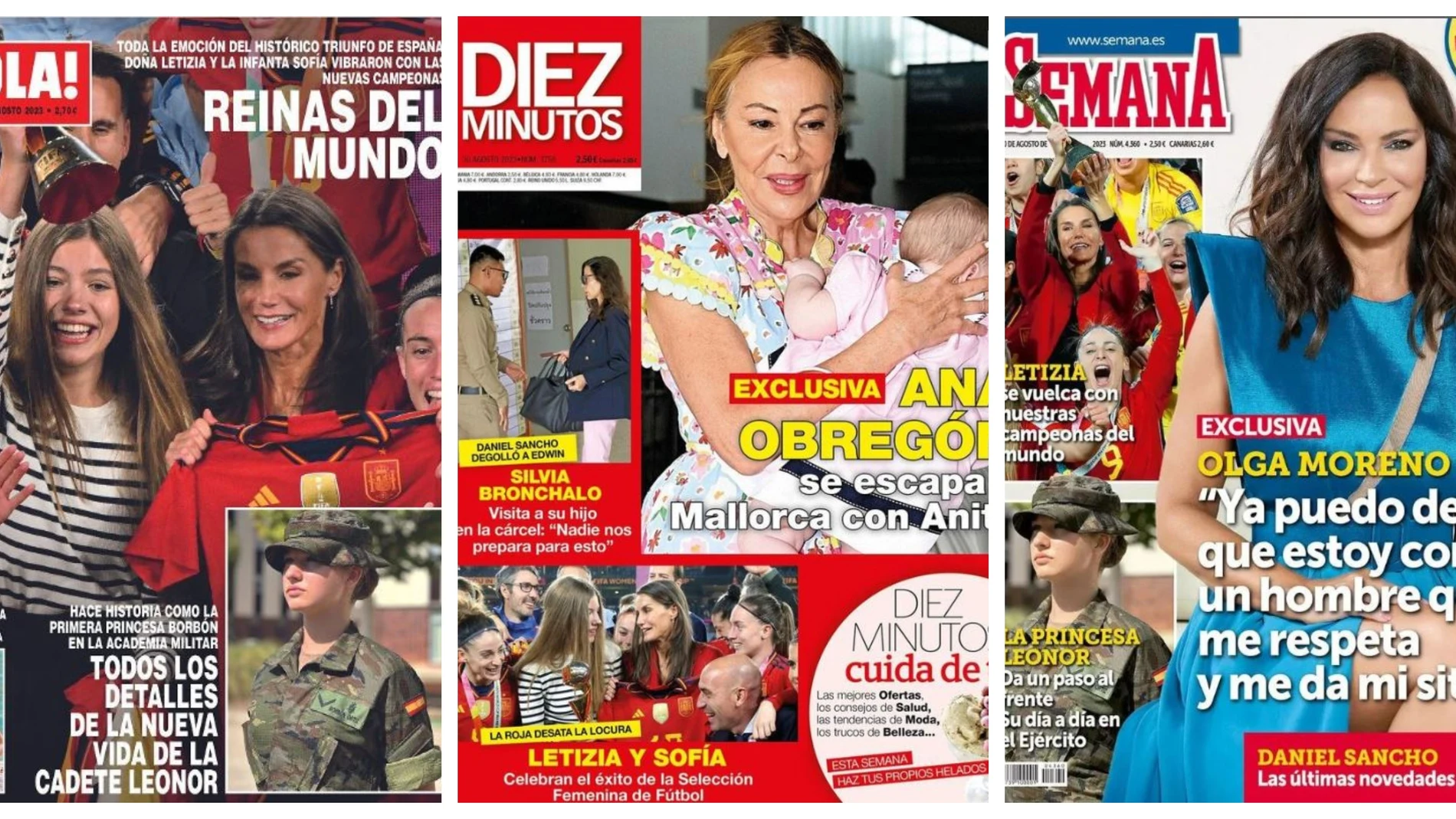 Portadas de la prensa del corazón del 23 de agosto