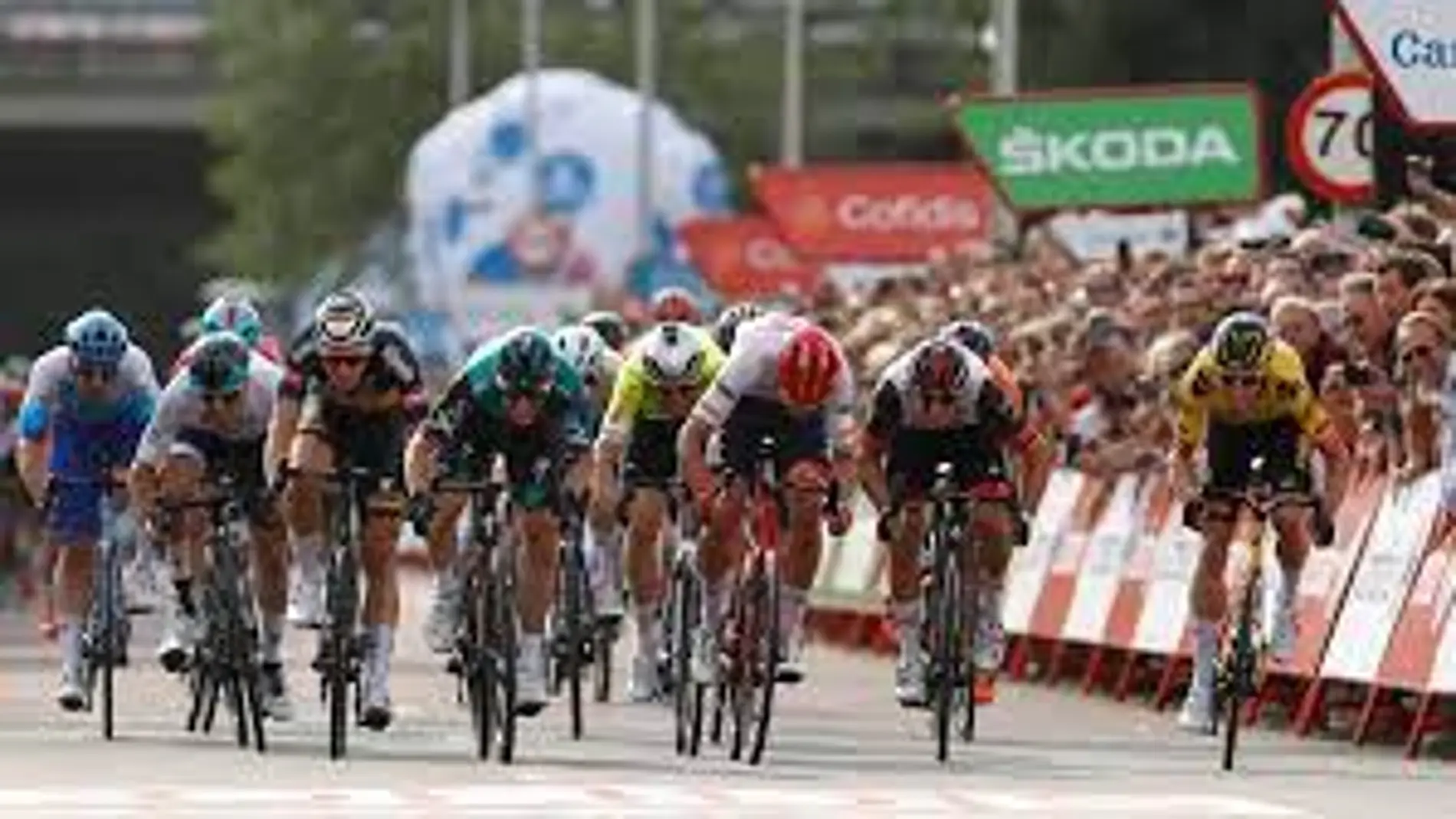 Imagen de una etapa de la Vuelta Ciclista a España