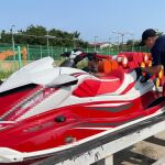 La moto acuática en la que huyó el disidente de Corea del Sur
