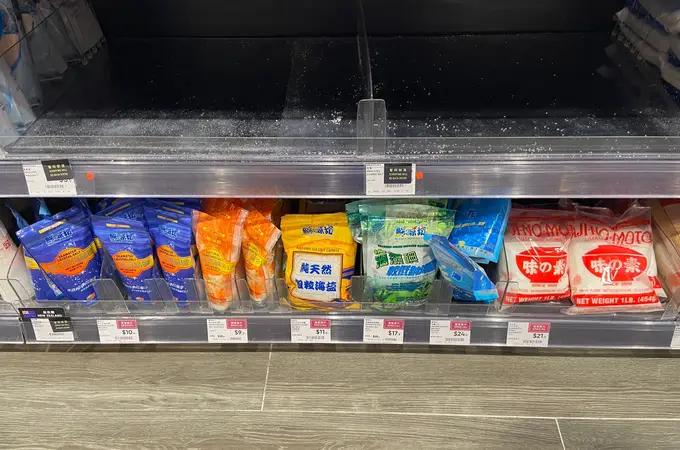 Psicosis para conseguir un paquete de sal en el supermercado