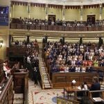 El Congreso de los Diputados durante la votación de la Presidencia de la Cámara