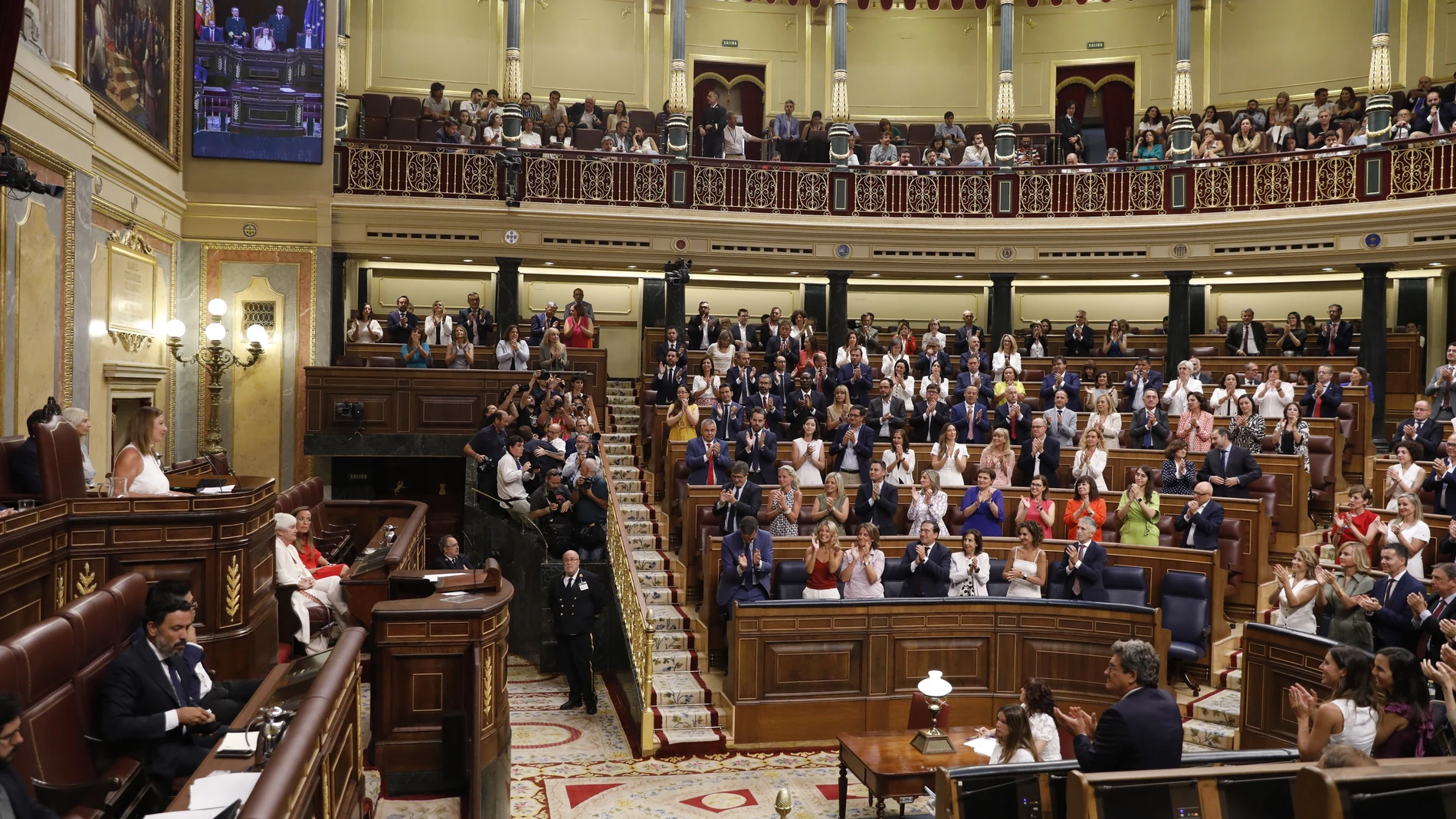 El Congreso de los Diputados durante la votación de la Presidencia de la Cámara
