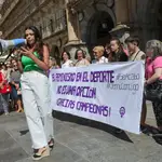 PROTESTA FEMINISTA EN SALAMANCA CONTRA RUBALES