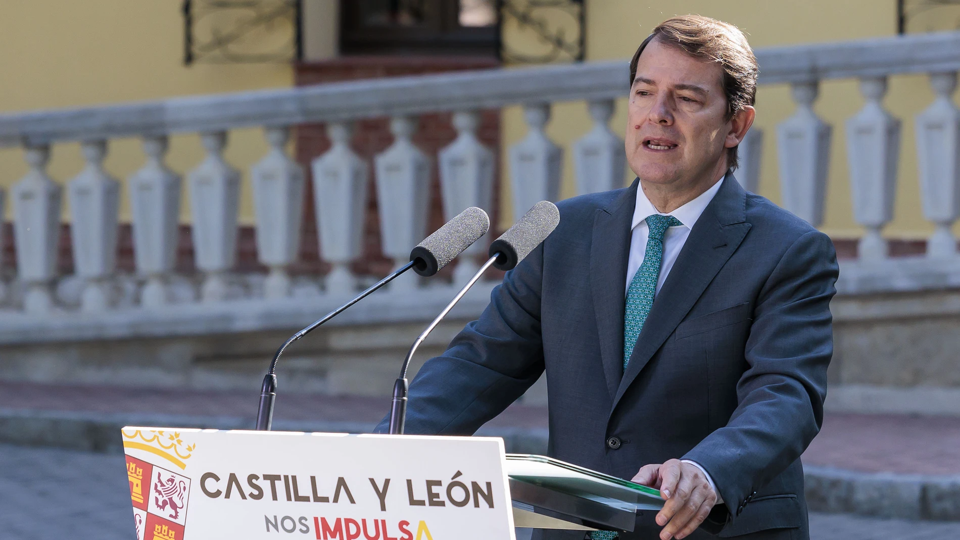 El presidente de Castilla y León, Alfonso Fernández Mañueco, 