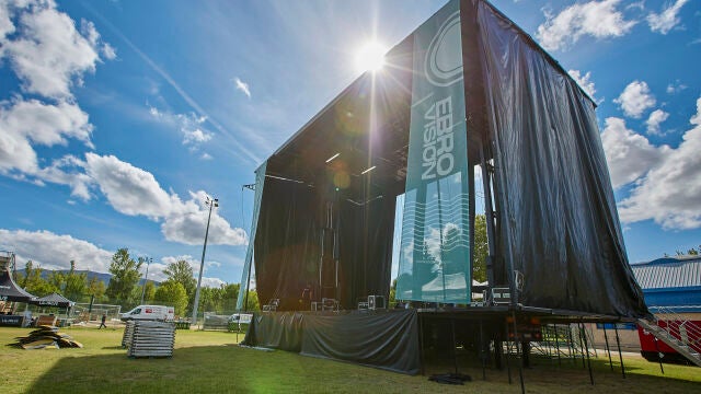 Montaje del Festival Ebrovisión