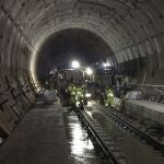 Obras del túnel para el AVE a Asturias