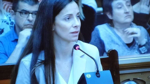 Rosa Peral, en una filmación del juicio de 2020