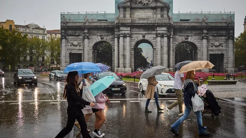 Fuertes lluvias y tormentas con motivo de la DANA que atraviesa hoy la península.