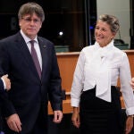 Yolanda Díaz y Carles Puigdemont ya están reunidos en Bruselas