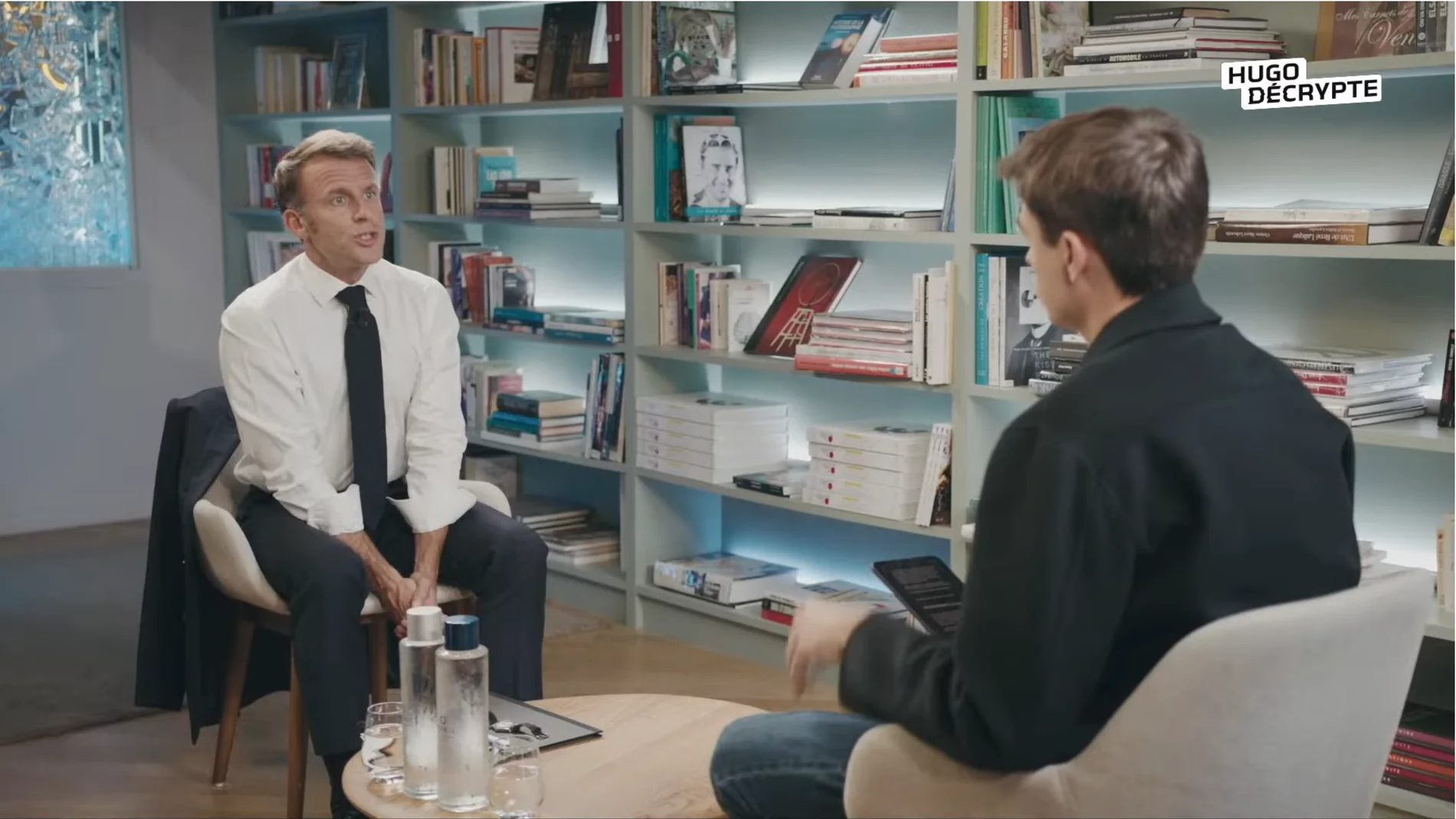 Macron, entrevistado en el canal de YouTube de Hugo Décrypte