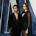 Joe Jonas and Sophie Turner arrive at the 2023 Vanity Fair Oscar Party following the 95th annual Academy Awards ceremony, at the Wallis Annenberg Center for the Performing Arts in Beverly Hills, California, USA.