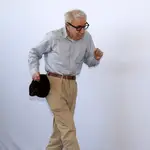 Woody Allen, durante su llegada a la Mostra
