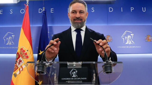 Rueda de prensa Santiago Abascal
