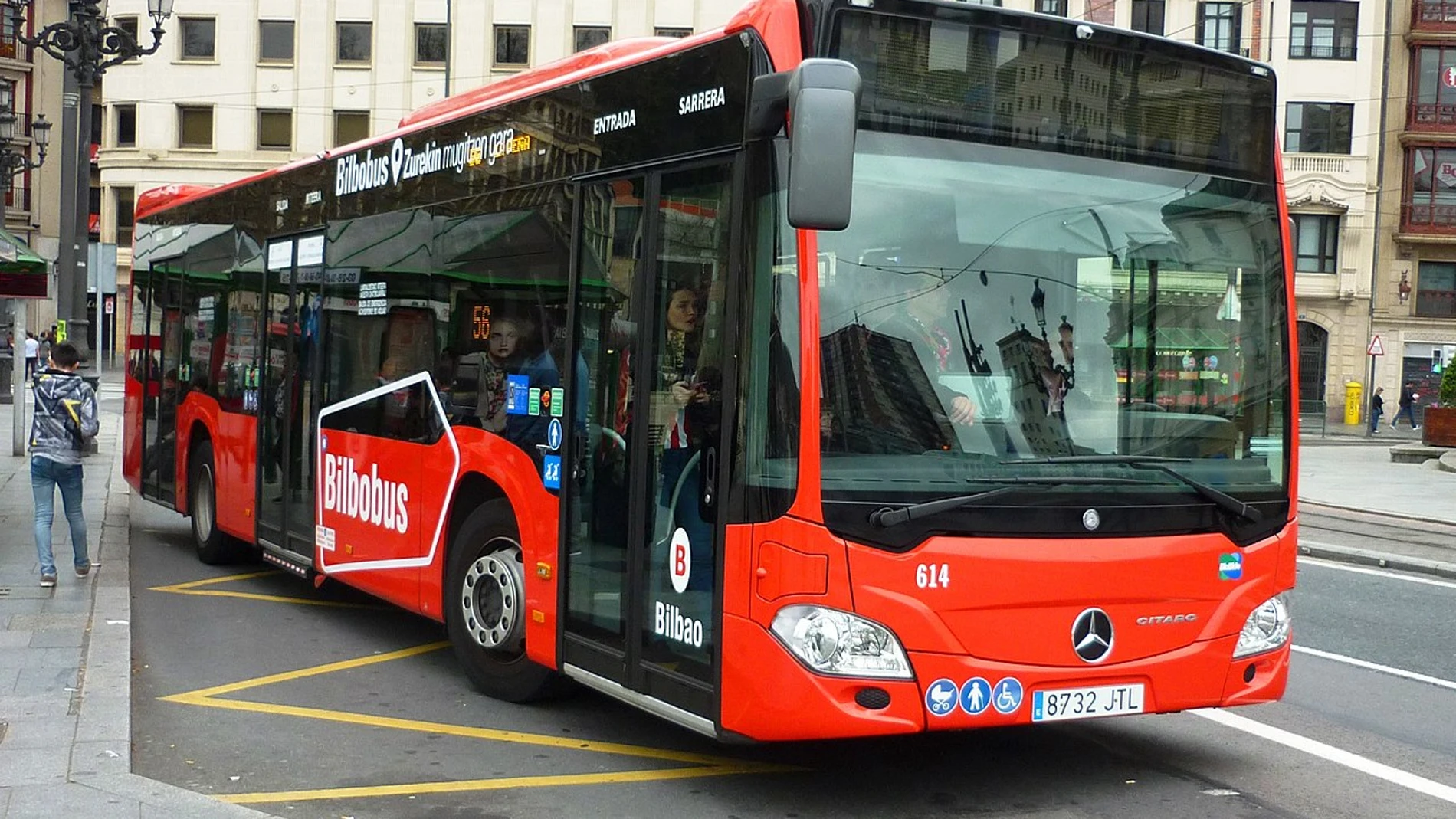 Unidad de Bilbobus en Bilbao
