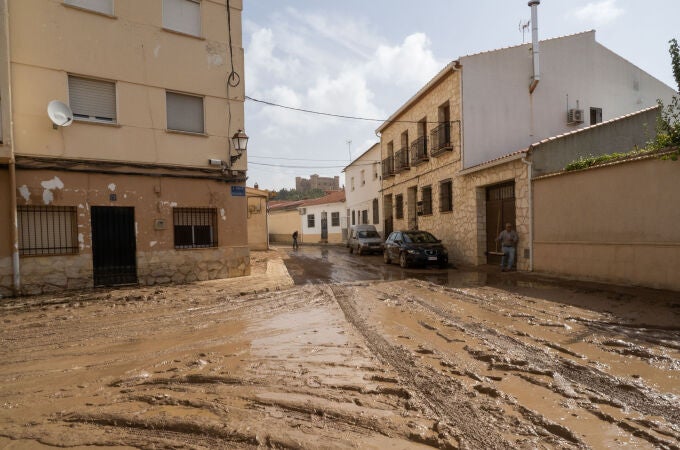 Daños tras las fuertes lluvias en Belmonte (Cuenca)