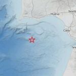 Registrado un terremoto de magnitud 3,9 con epicentro en el Golfo de Cádiz