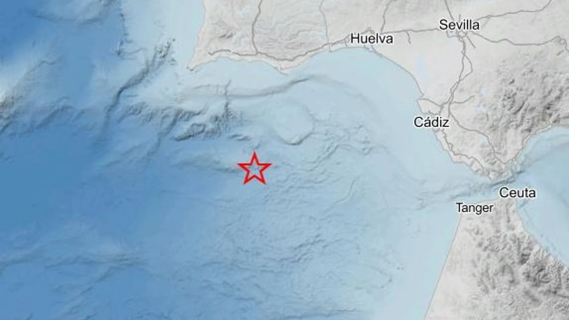 Registrado un terremoto de magnitud 3,9 con epicentro en el Golfo de Cádiz